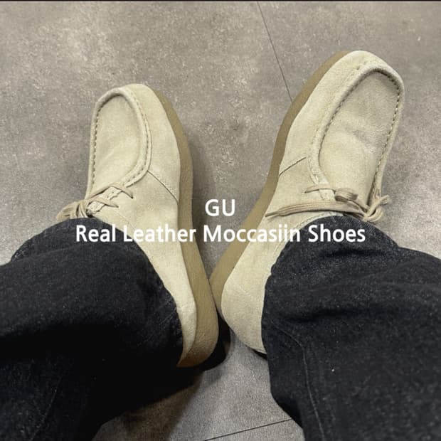 1회 실착))GU 스웨이드 모카신 GU라비 구라비 280사이즈