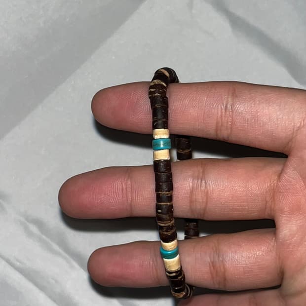 우드 컬러풀 팔찌