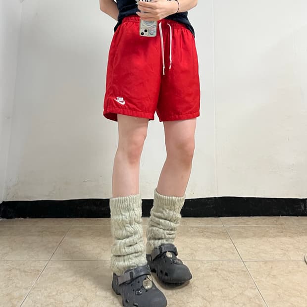 Nike Red NSW Woven Flow Shorts