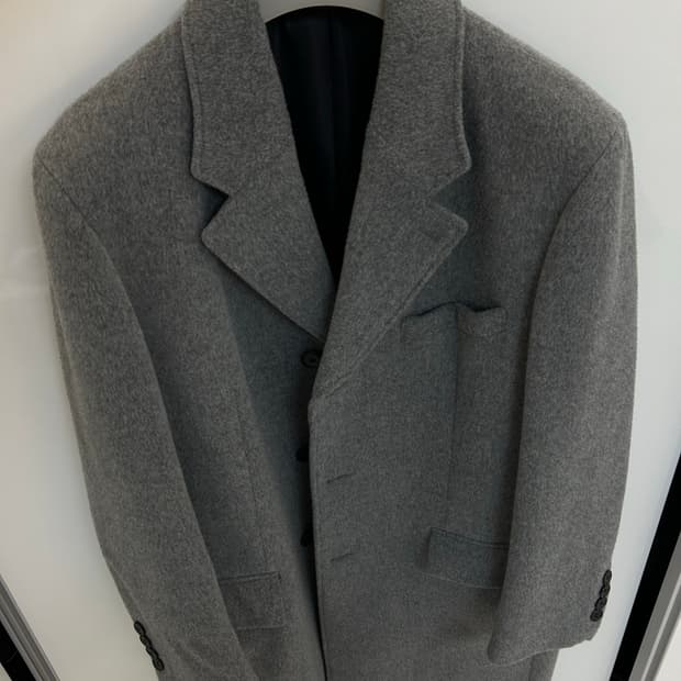 Tngt 멜란지 그레이 대디핏 테일러드 3버튼 코트 105