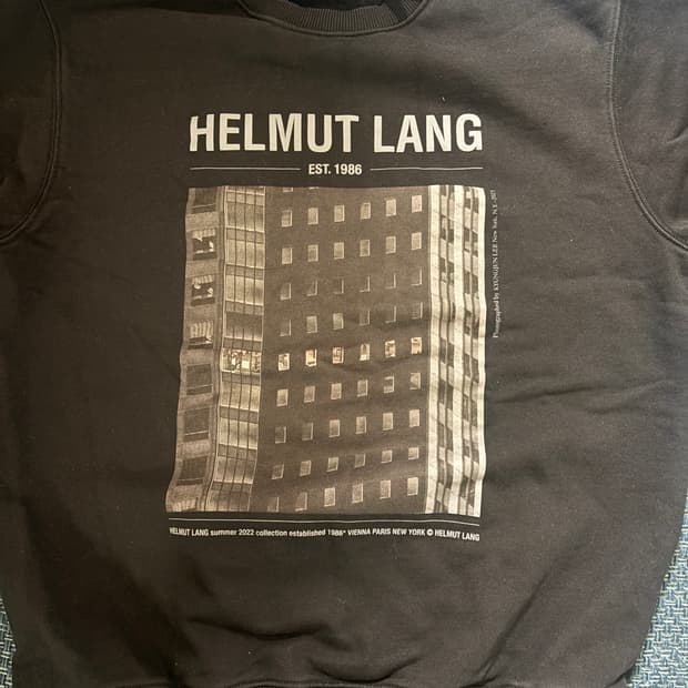 헬무트랭 맨투맨 블랙 s