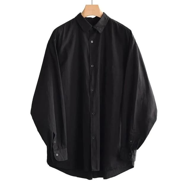 26aw comoli 코모리 블랙 셔츠 3