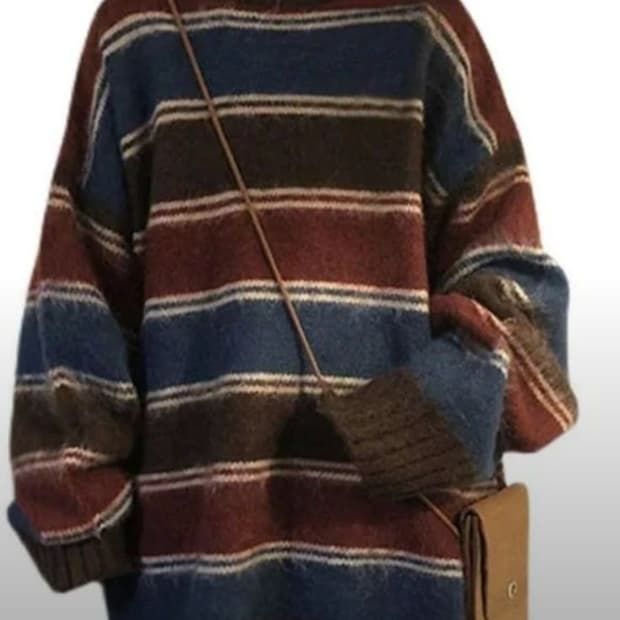 오버핏 빈티지 니트 스웨터