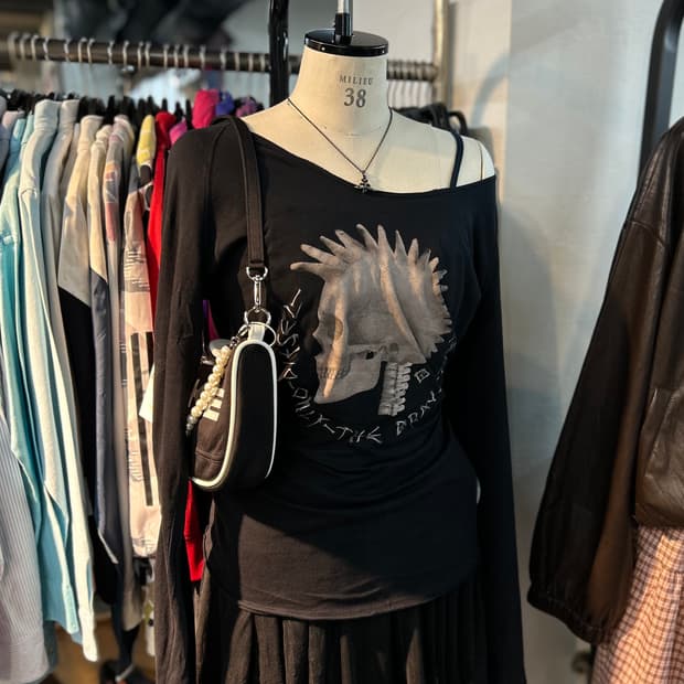 Diesel y2k Mohican Skull T-Shirts