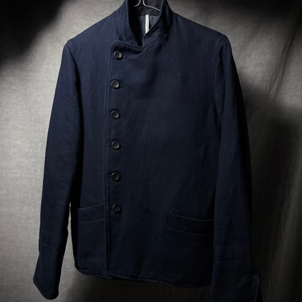 sus-sous Asymmetric Button Jacket  