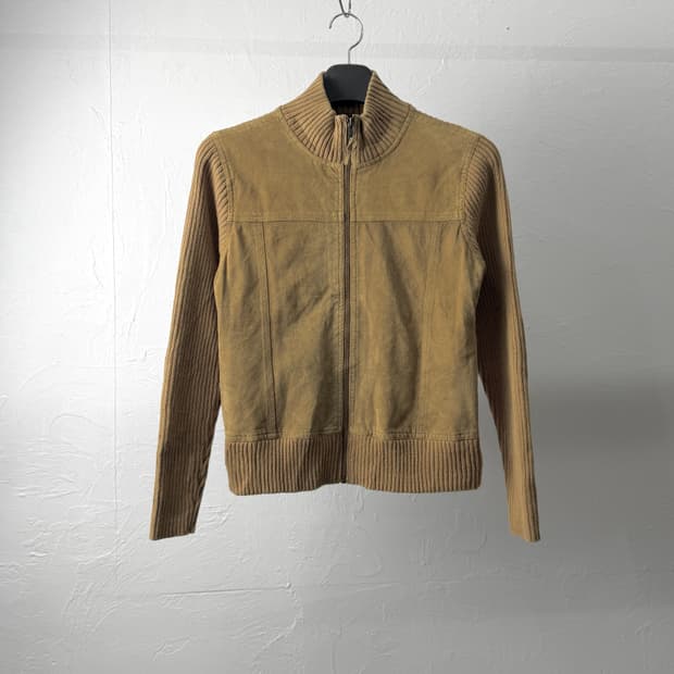 Seattle Suede 믹스드 니트 집업