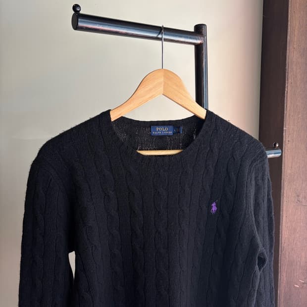 16599 - 폴로 랄프로렌 케이블 울 니트 (울 90% 캐시미어 10%