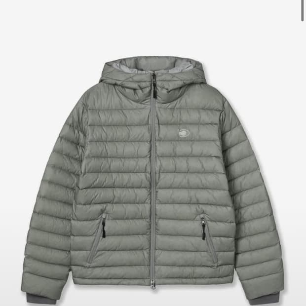 aeae 경량패딩 세이지그린