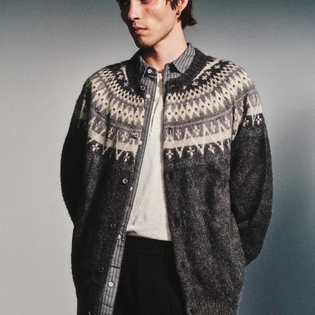 [XL] 아트이프액츠 페어아일 모헤어 가디건 그레이