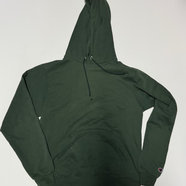 여성 챔피온 트레이닝 기모 그린 후드티 S