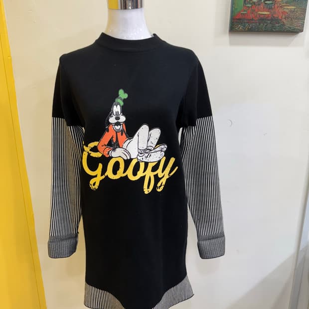 vtg 구피(Goofy) 프린팅 니트 원피스