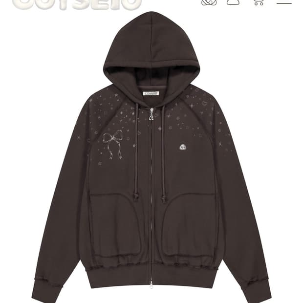 코이세이오 트윙클 후드집업 구매