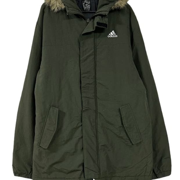 빈티지 ADIDAS 아디다스 후드 점퍼자켓 카키