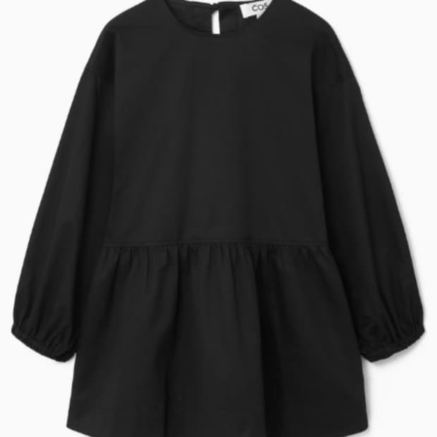 cos 코스 어드저스터블 튜닉 탑 블랙 34