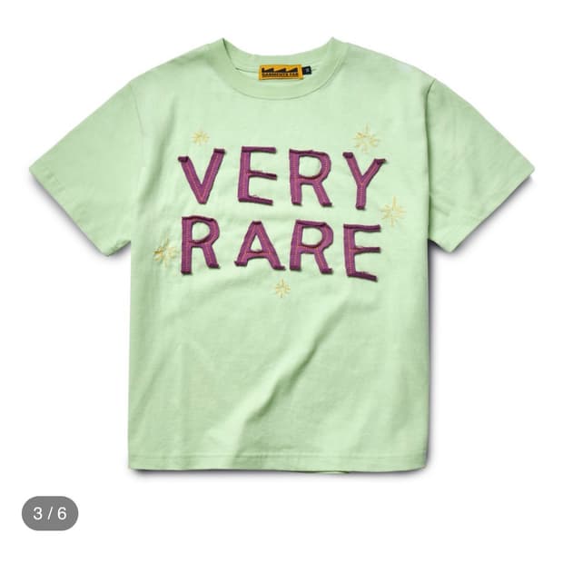가먼츠팹 Very Rare Star Stitch Tee (LIME)