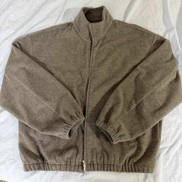 [4] 포터리 울 캐시미어 하이넥 집업 자켓