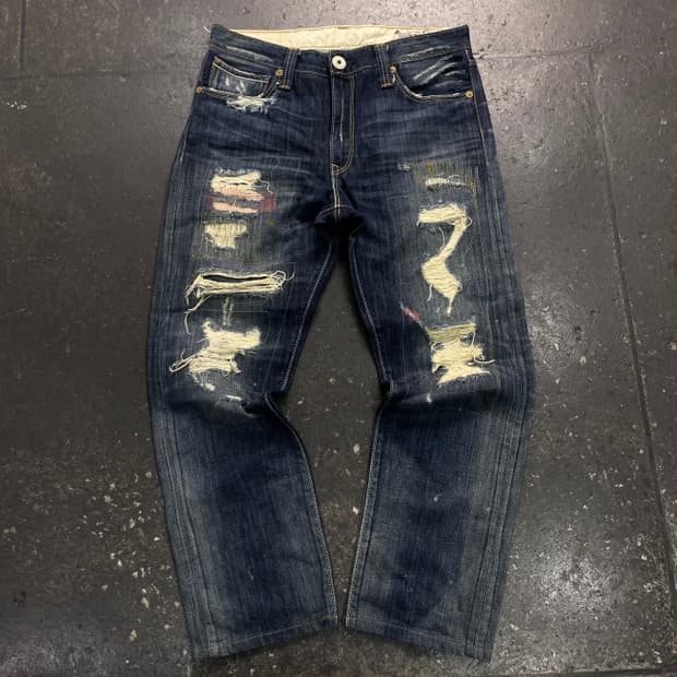 32 리바이스 505 데미지 청바지 