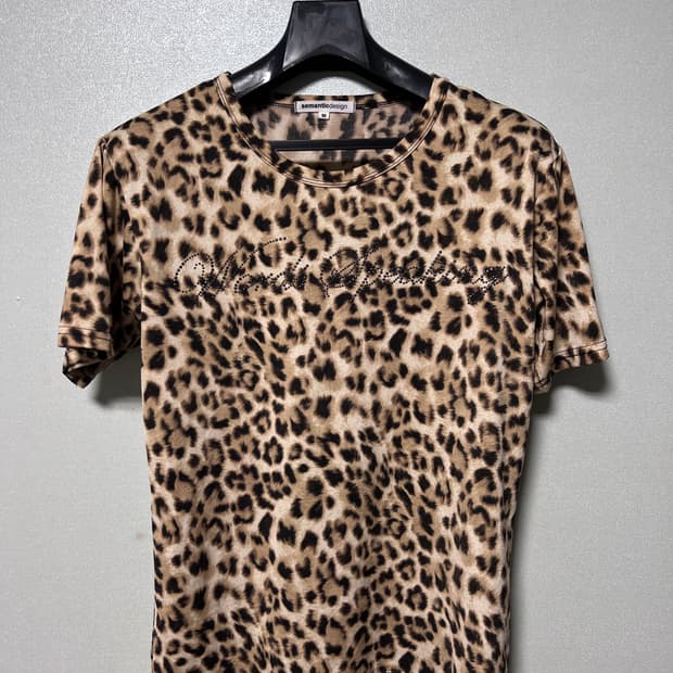 Semantic design leopard t shirts vkei 