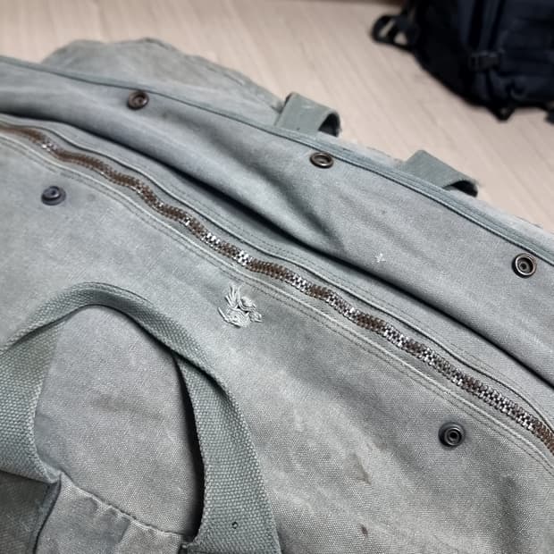 80~90s 밀리터리 미군 오리지널 공군 캔버스 키트백