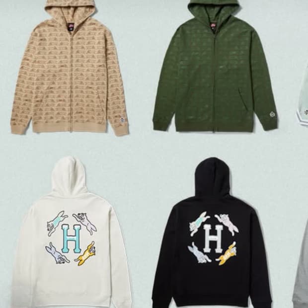BBC ICECREAM x HUF 김프 풀집 스웨트 파카 후디