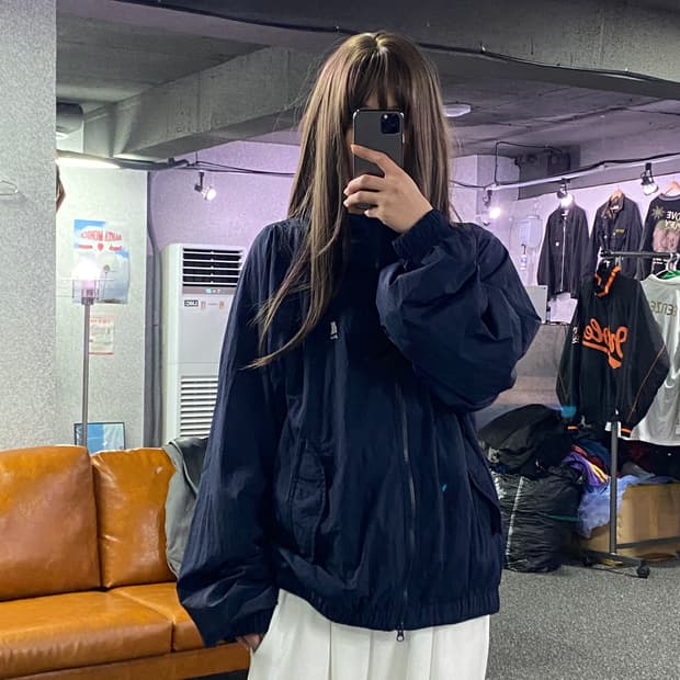 예일 스몰로고 트랙탑 투웨이 바람막이 B2562