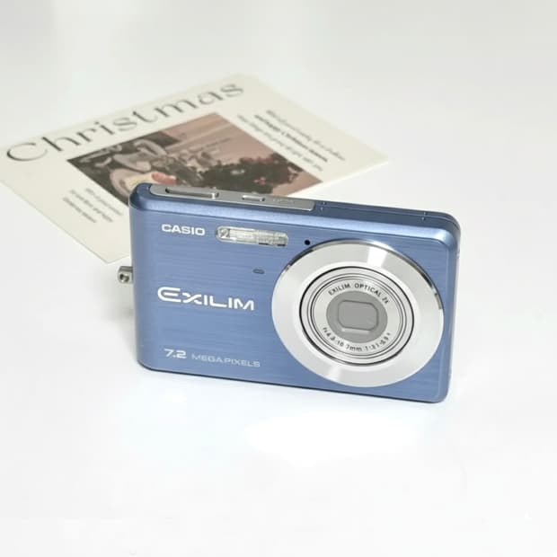 카시오 엑슬림 EX-Z77 라이트블루 빈티지디카