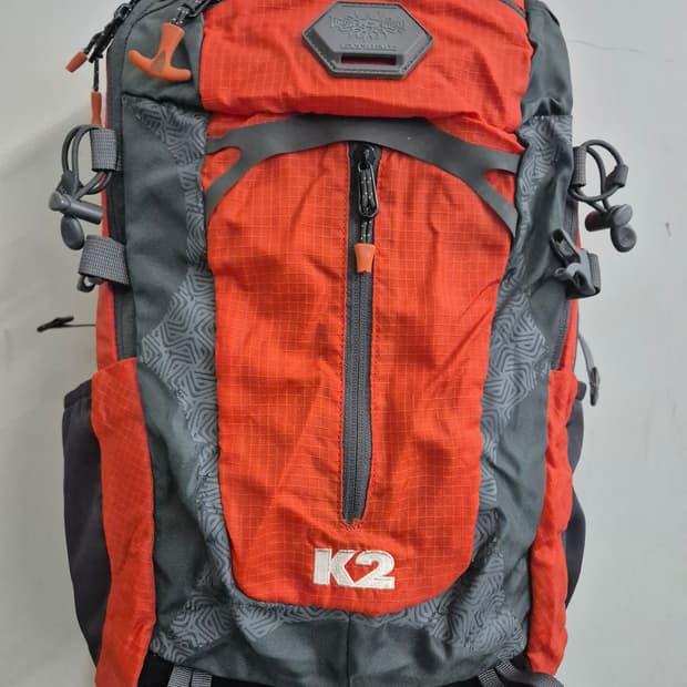 K2 등산 배낭 오렌지/회색 20-30L