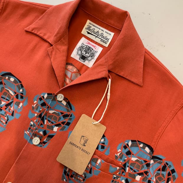 와코마리아 울프스헤드 협업 레이온 셔츠