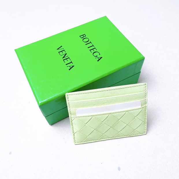 (정품/새상품) 보테가베네타 허브 컬러 인트레치아토 카드지갑