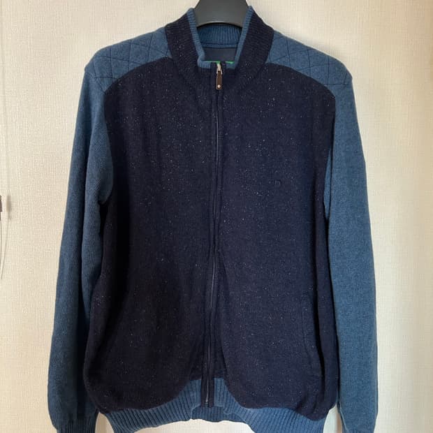 헤지스골프 남성 방풍 집업니트