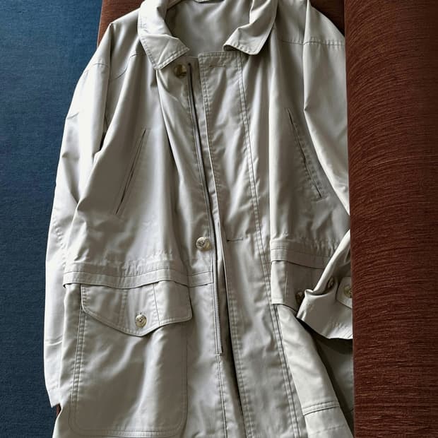 High count poly mil mid parka