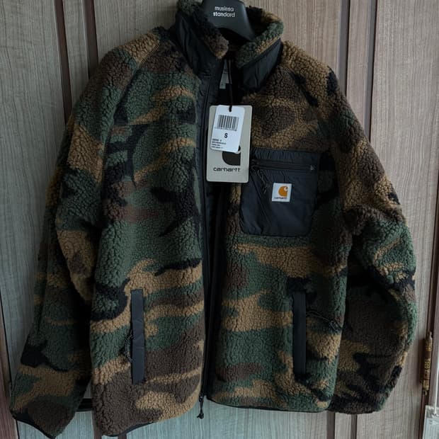 [새상품]칼하트WIP 프렌티스 라이더 후리스 자켓 카모