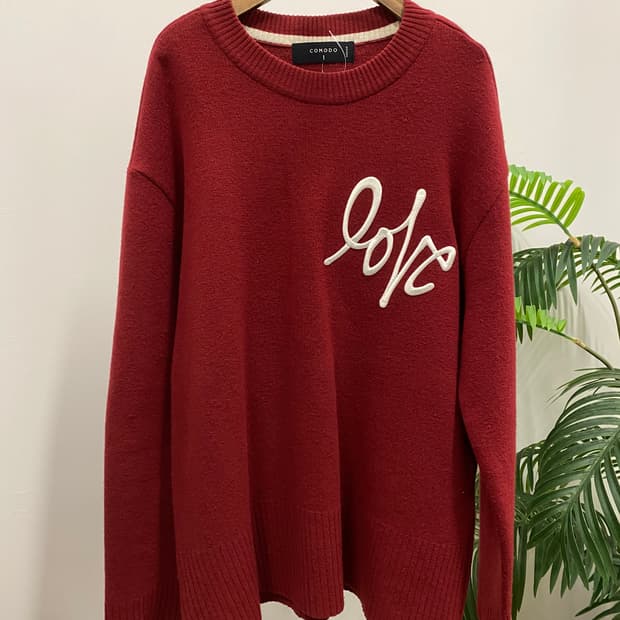 코모도 니트 버건디