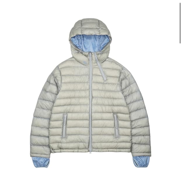 [1] 새상품 산산기어 25FW 경량패딩 서픽스 푸퍼 자켓 그레이