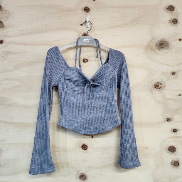 231) 긴팔 니트 크롭티