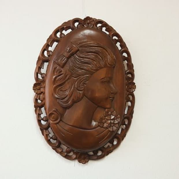 핸드메이드 우드 카빙 월데코