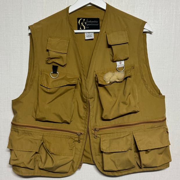 콜롬비아 60~70‘s 빈티지 피싱 베스트 낚시조끼 