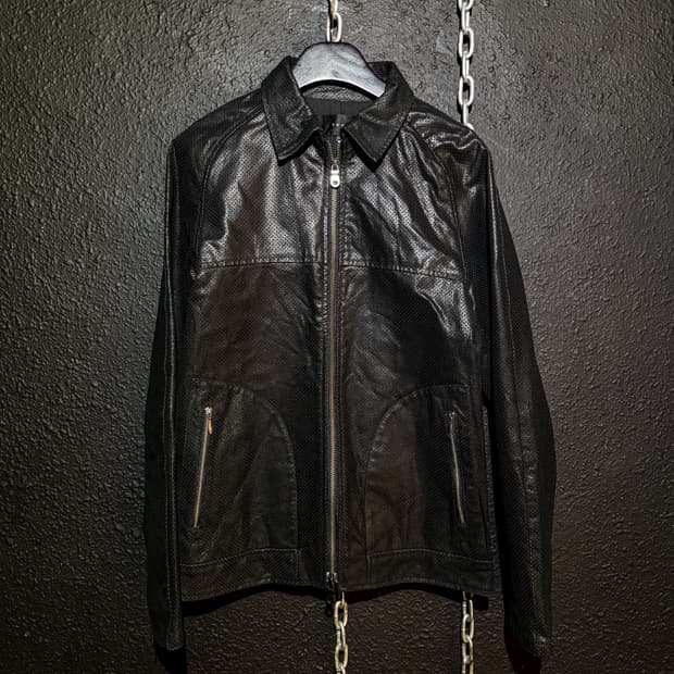 All-punching 2-way leather jacket