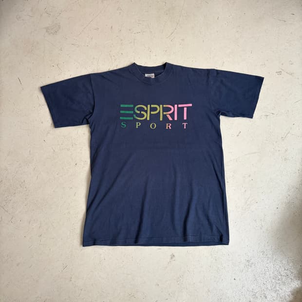 90s USA Esprit Sport 빈티지 싱글스티치 반팔티 2XL