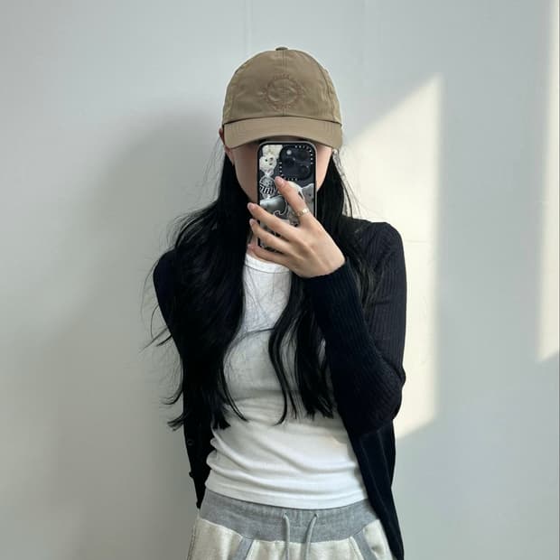 마땡킴 카키 나일론 볼캡