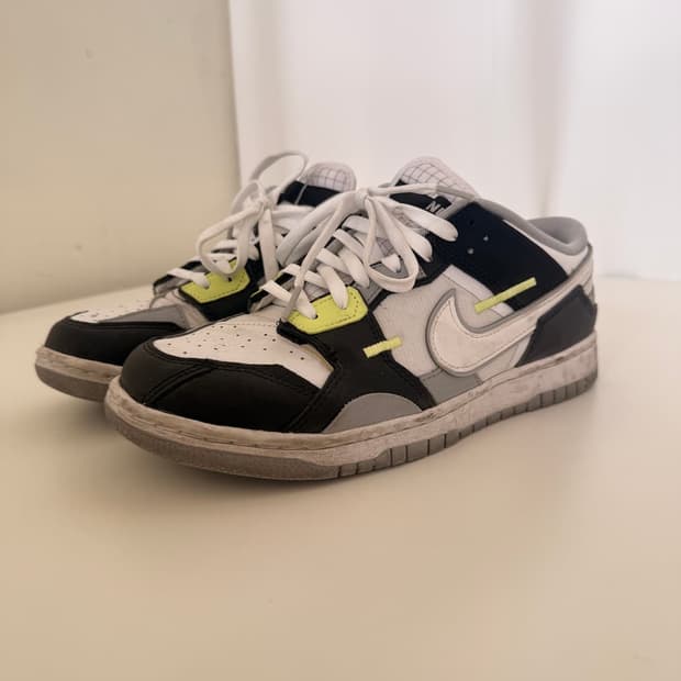 v나이키 덩크 로우 스크랩(Nike Dunk Low) 블랙검 270mm
