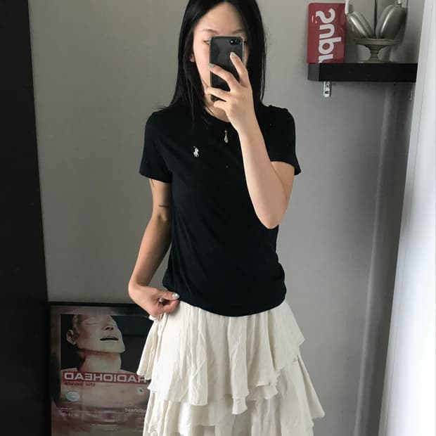 폴로 랄프로렌 포니로고 스포츠 블랙 반팔티