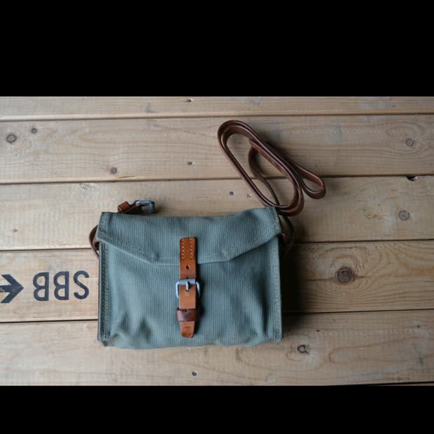 스위스군 캔버스 가죽 가방