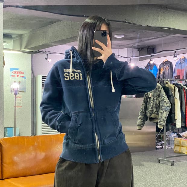 아베크롬비 스몰 로고 후드 집업 B2944