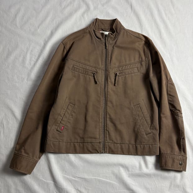 Levis 리바이스 워시드 코튼 워크 자켓 100