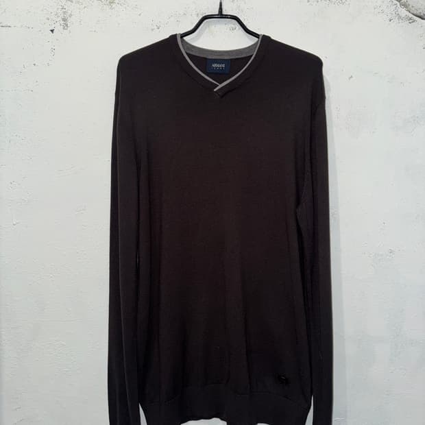 ARMANI JEANS dark brown knit