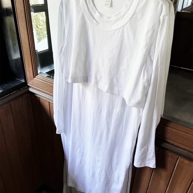 COMME DES GARCONS layered shirt dress