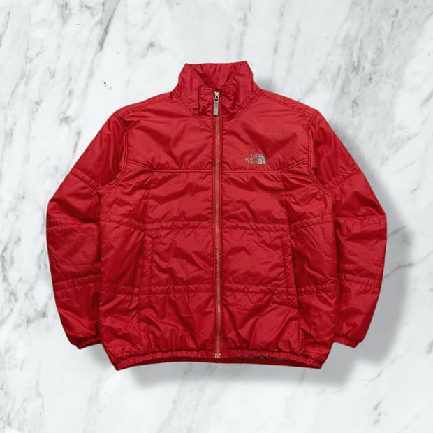 노스페이스 레드 경량패딩 