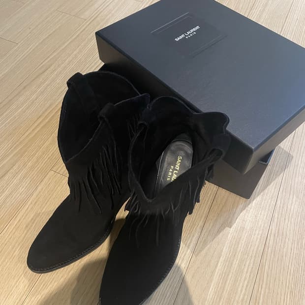 생로랑 루카스 프린지 웨스턴 부츠 (Saint Laurent Lucas