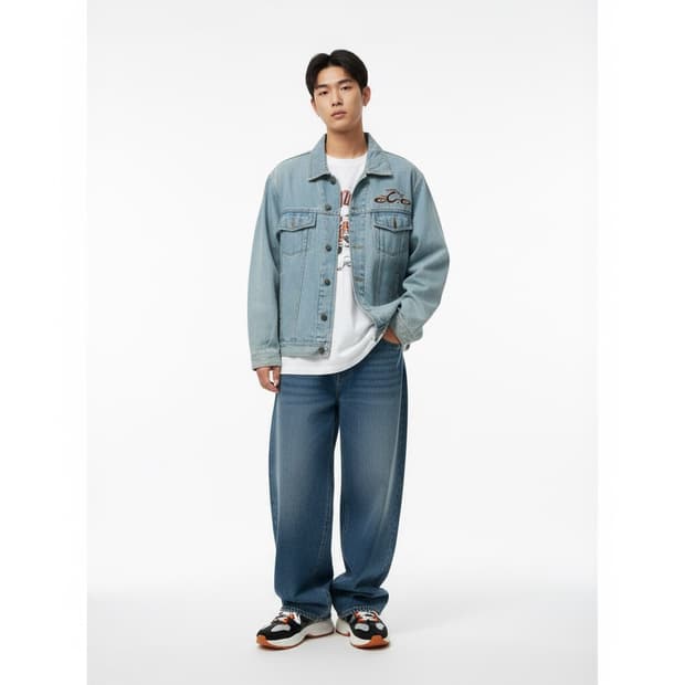 Orange County Choppers 연청 데님 자켓 L (스트릿)